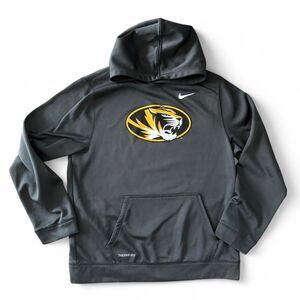 Nike Grey and Black Hoodie